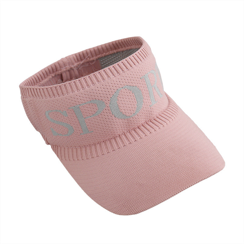 Wholesale Sun Protection Empty Top Knitted Acrylic Baseball Caps